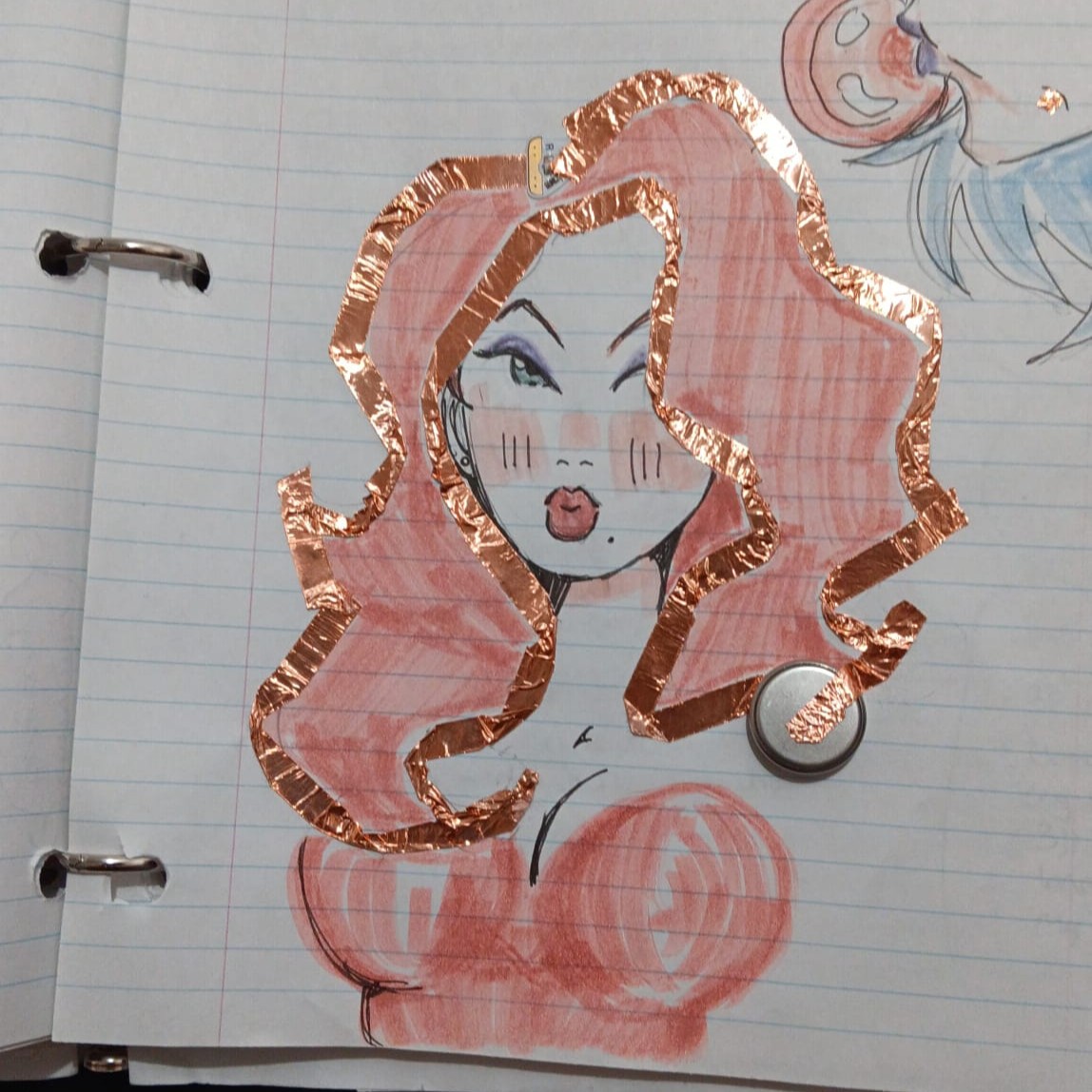 I tried making art out of the circuit, it worked but the light died before I could take a picture.