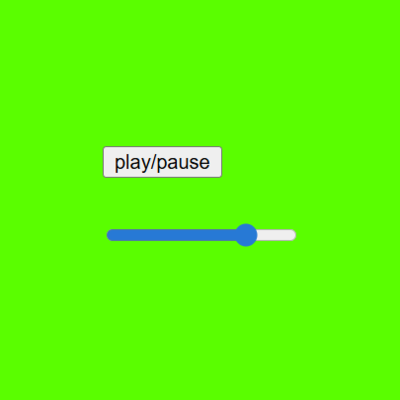 I tested color changes linked to playback state, where the interface color would disappear or turn white when the audio was paused.
