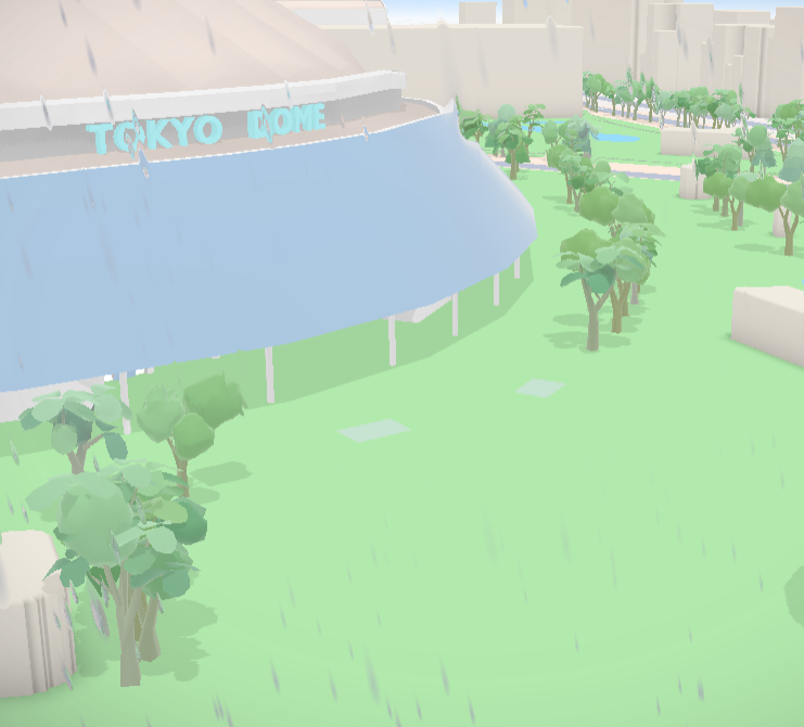 I wanted to focus on a different angle of the Tokyo Dome, because the buidling was so detailed compared to others.