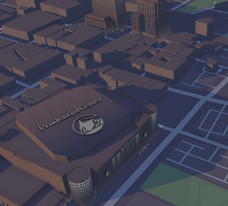 I wanted to focus on a different angle of the Prudential Center, because the buidling was so detailed compared to others.