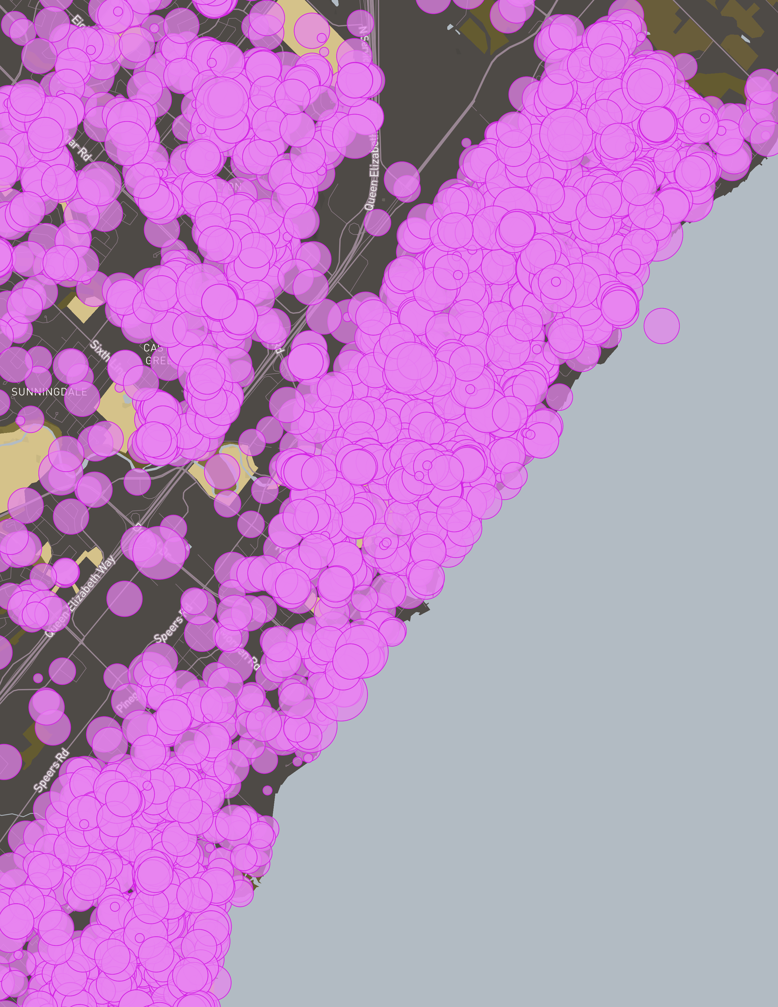 Played around with data, size, and color.