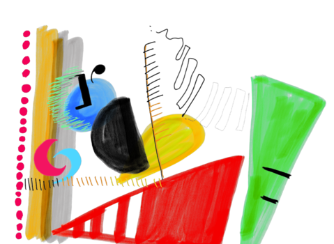 Here the image has been twisted slighty by my face using facemesh.