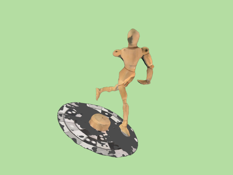 A wooden drawing model.